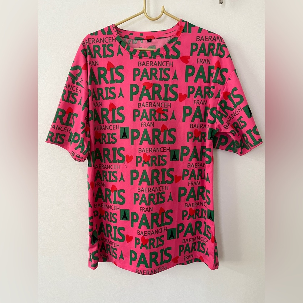 Cute Boyfriend Paris T-shirt size Large - Picture 3 of 4
